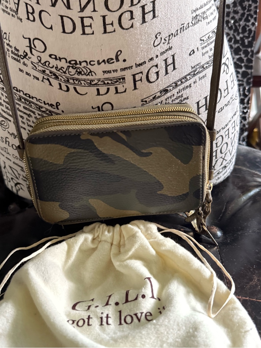 G.I.L.I. Camo Mini Crossbody in Olive